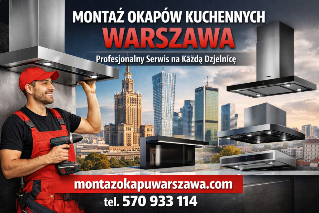 Montaż Okapów Kuchennych Warszawa – Profesjonalny Serwis na Każdą Dzielnicę montazokapuwarszawa.com – Tel. 570 933 114